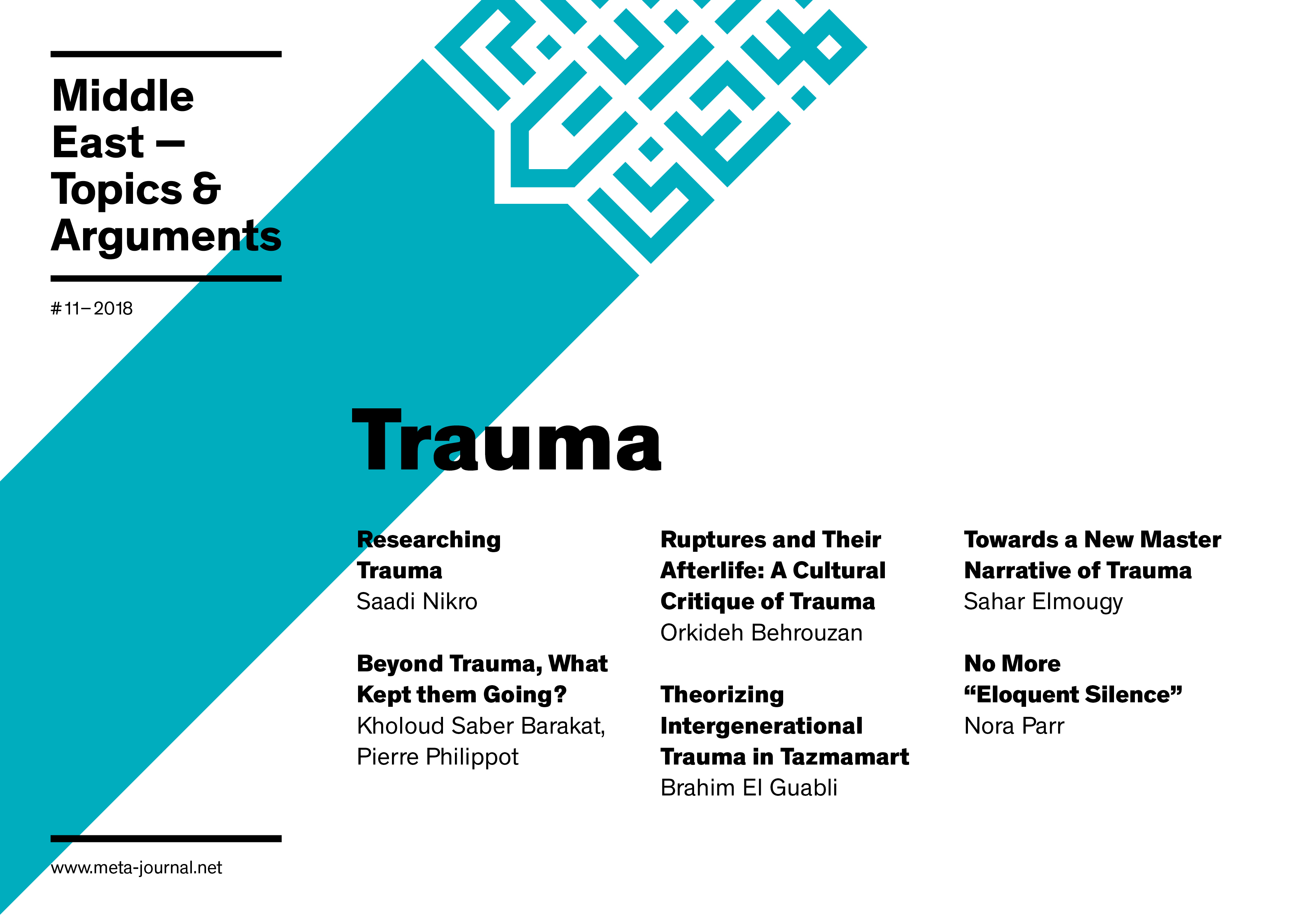 Cover: META-Journal Issue 229 "Trauma"
