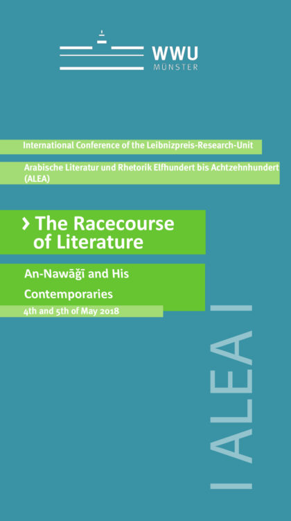 Flyer: 2. Internationale Konferenz zur mamlukischen Literatur