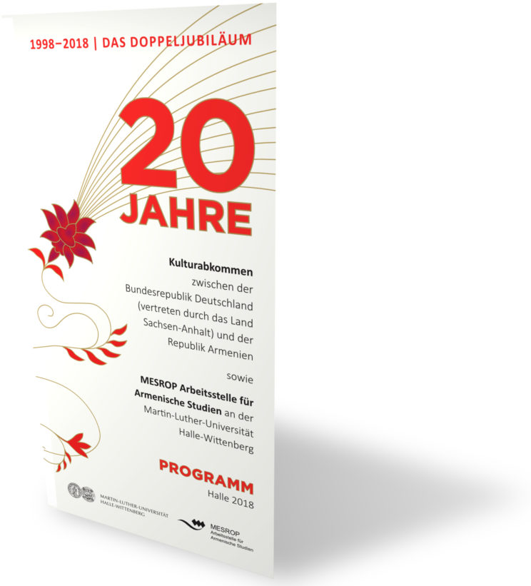 Flyer: 20 Jahre Kulturabkommen und MESROP
