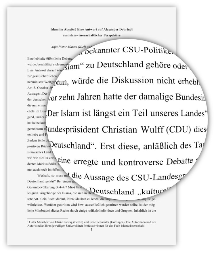 Aufsatz: Islam im Abseits? Eine Antwort auf Alexander Dobrindt aus islamwissenschaftlicher Perspektive